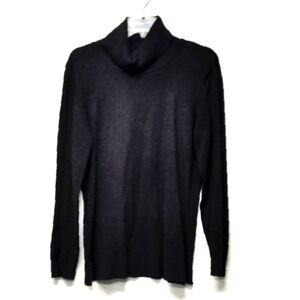 Alfani women's turtle neck long sleeves dark grey sweater Size :M